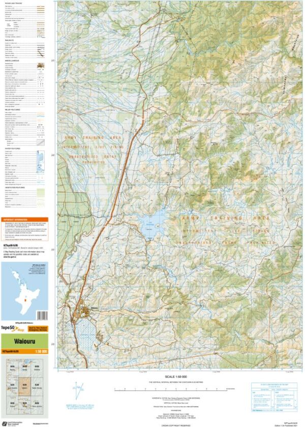 Tongario Northern & Southern Circuit Great Walk Maps - Image 2